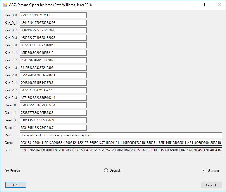 AES3 Stream Cipher 1