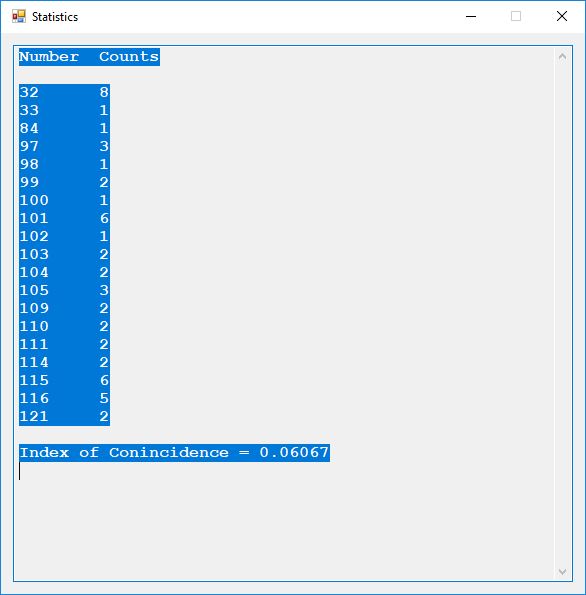 DES3 SC Encrypt Statistics