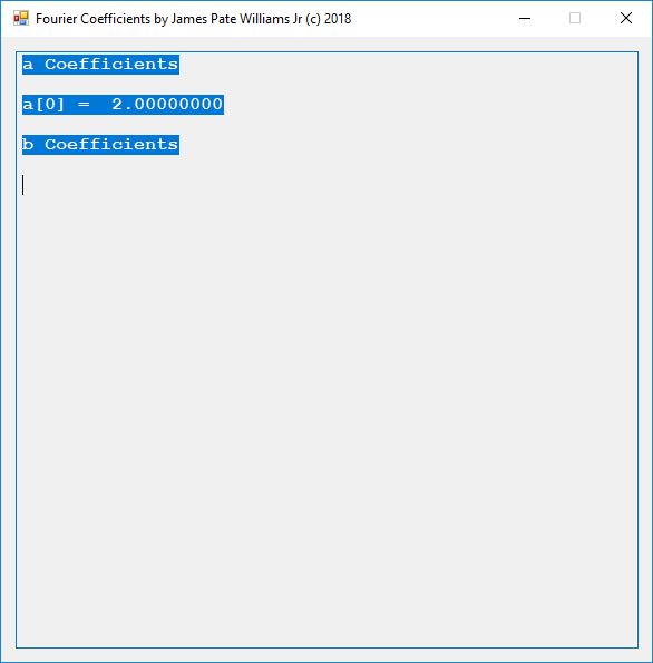 Exercise 36.1 (a) Coefficients