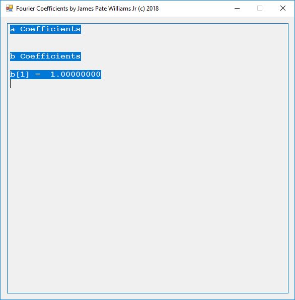 Exercise 36.1 (b) Coefficients
