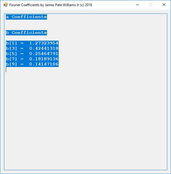 Exercise 36.2 Coefficients