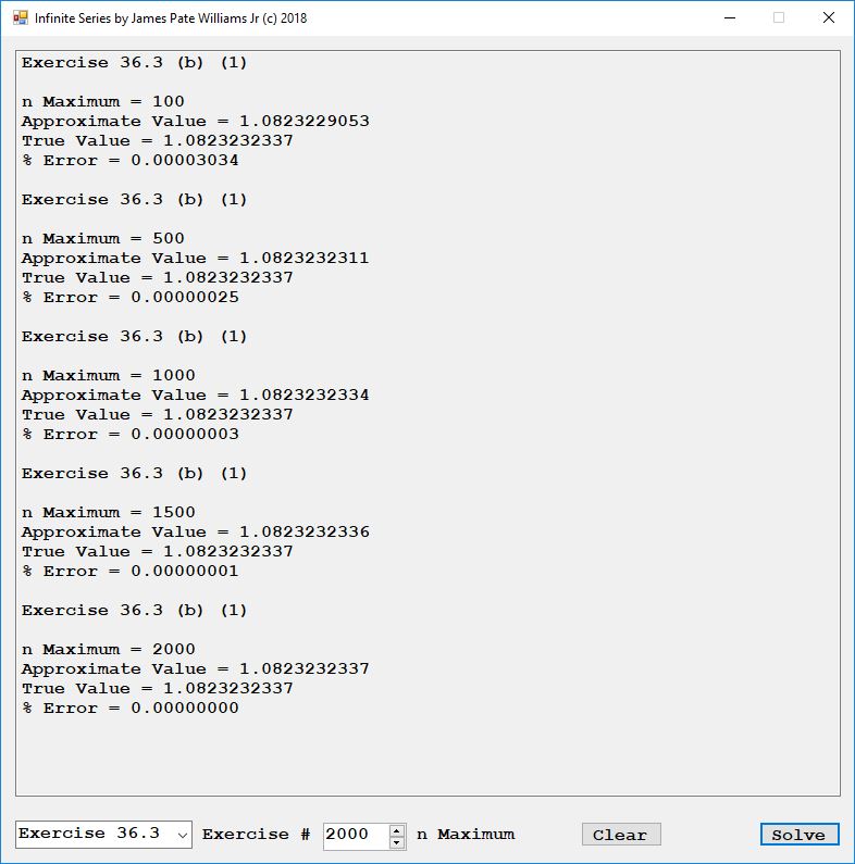 Exercise 36.3 (b) (2)
