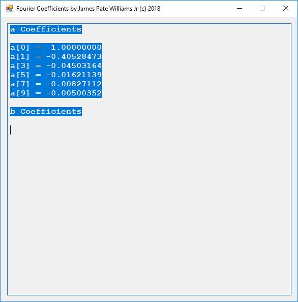 Exercise 36.3 Coefficients