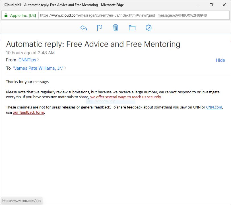 CNN Tips Email
