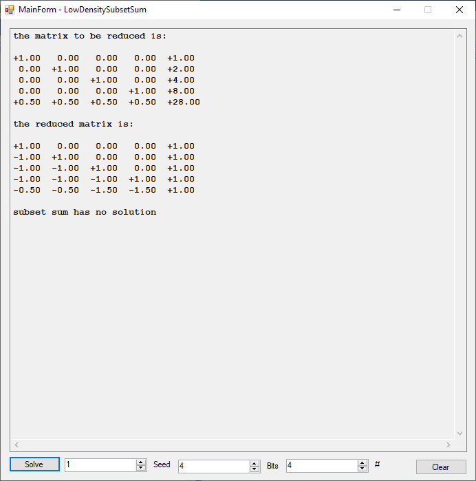 Subset Problem Solver Application Using the L3 Lattice Algorithm ...